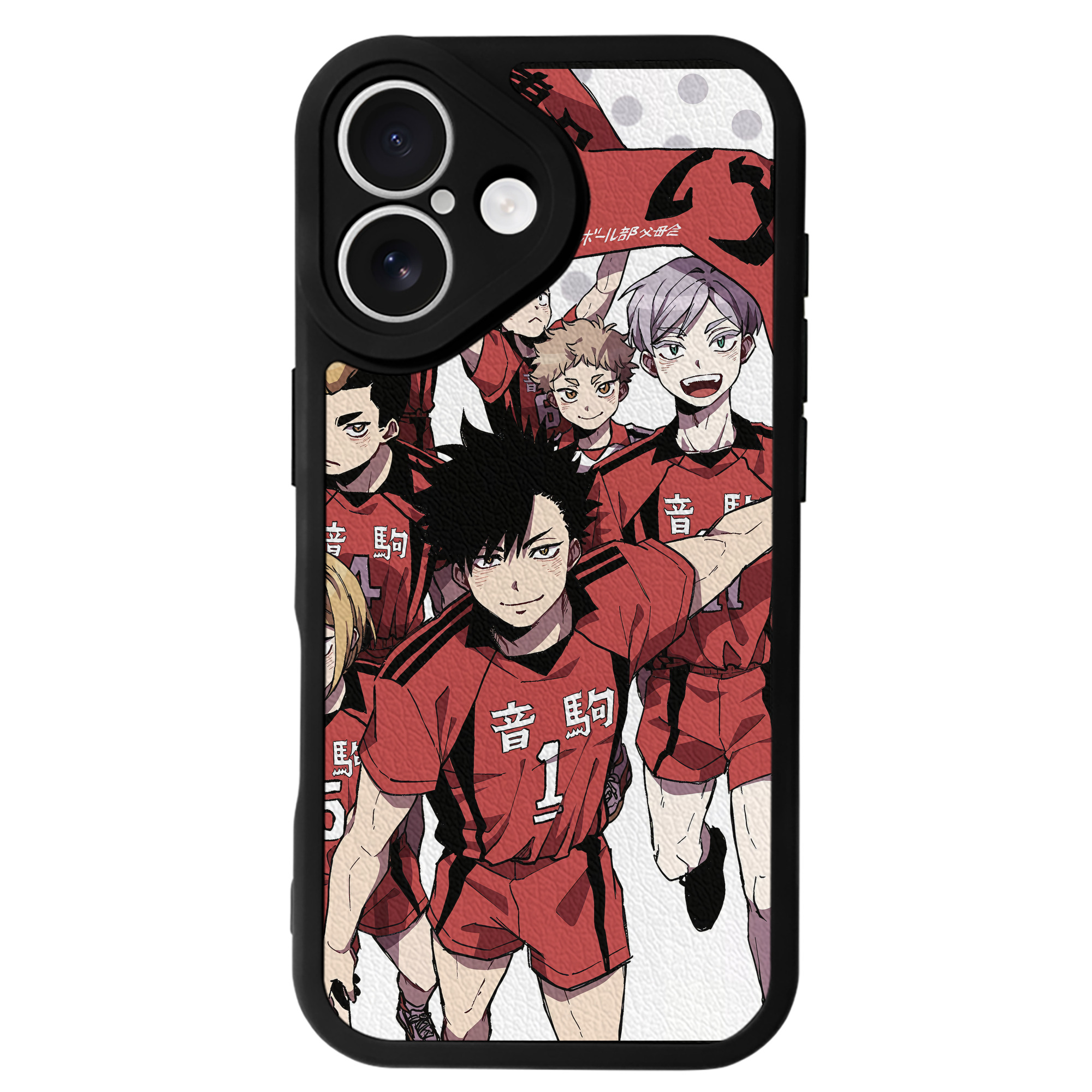（画像用） ハイキュー!! Haikyu!! 【iPhone 16シリーズ対応】シリコンスマホケース（レザー調） 材質：シリコン